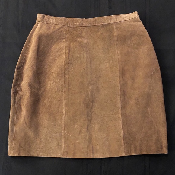 Ivy Club Classics Dresses & Skirts - Brown Leather Skirt Size Large Ivy Club Classics